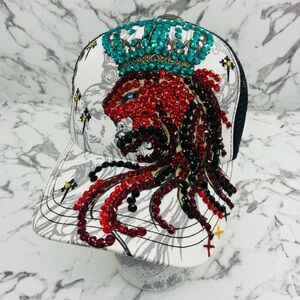 Men’s Lion King Rhinestone Trucker Hat by Rebel Spirit